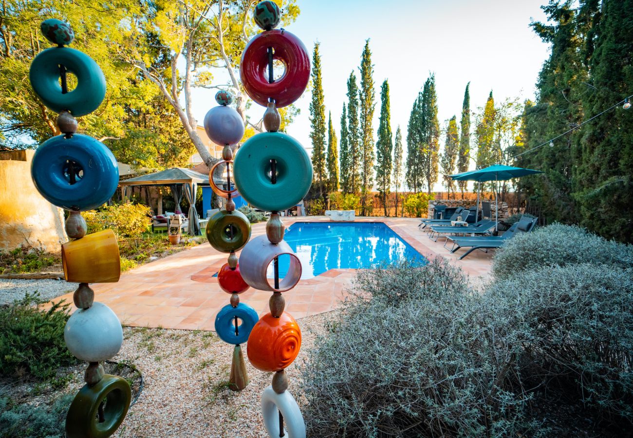 Villa en Vilafranca del Penedes - Villa rústica con piscina privada 12km de la playa