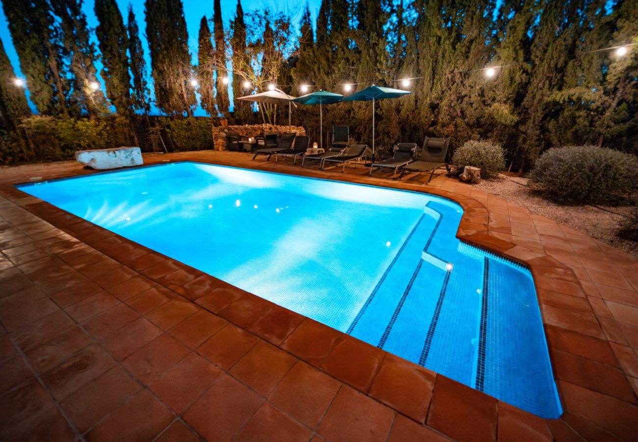 Villa en Vilafranca del Penedes - Villa rústica con piscina privada 12km de la playa