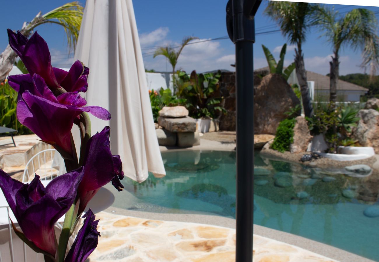 Villa en La Pobla de Montornés - Oasis Tropical Costa Dorada con piscina privada